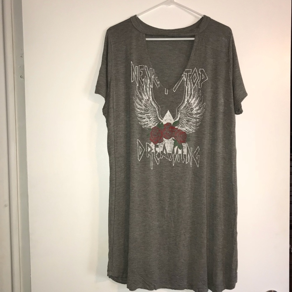 Graphic T-dress